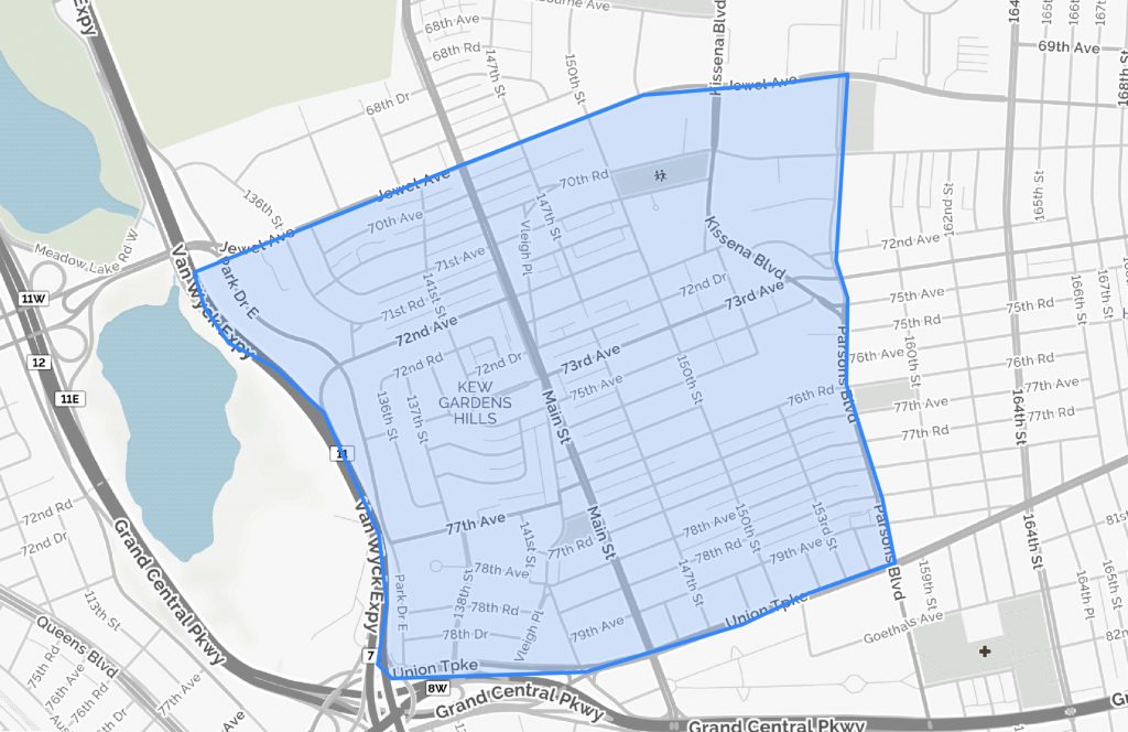 Kew Gardens Hills Queens Boundaries