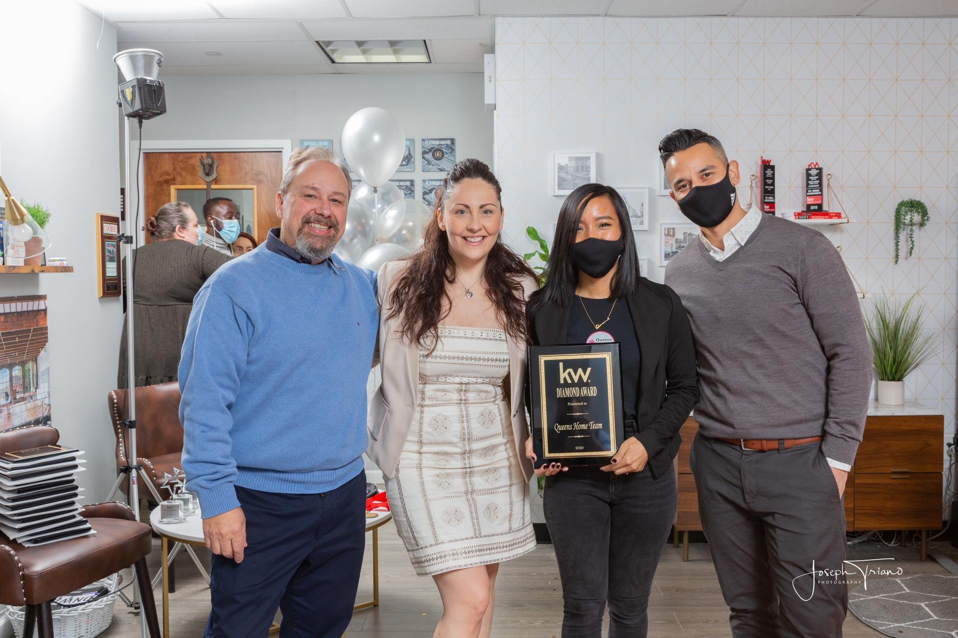 Queens Home Team Wins Top Team and Diamond Award at KW Landmark II’s